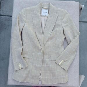 Madewell Women's Cream and Tan Jacket